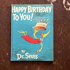 Dr. Seuss 'Happy Birthday To You!' Book - Blue and Red